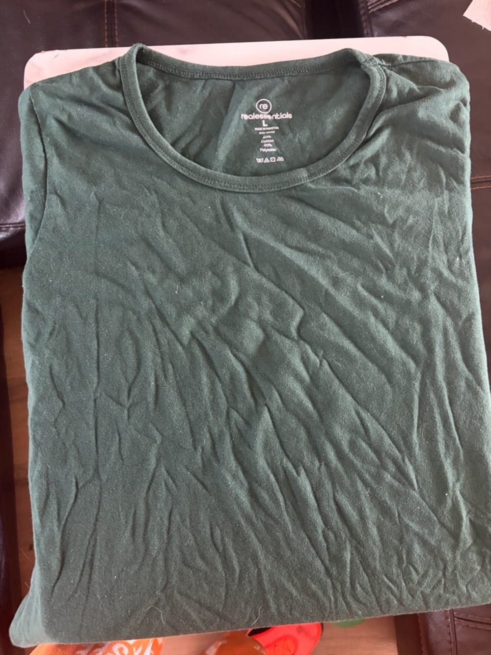 Essentials Men's Short Sleeve Crew T-Shirt in Dark Green